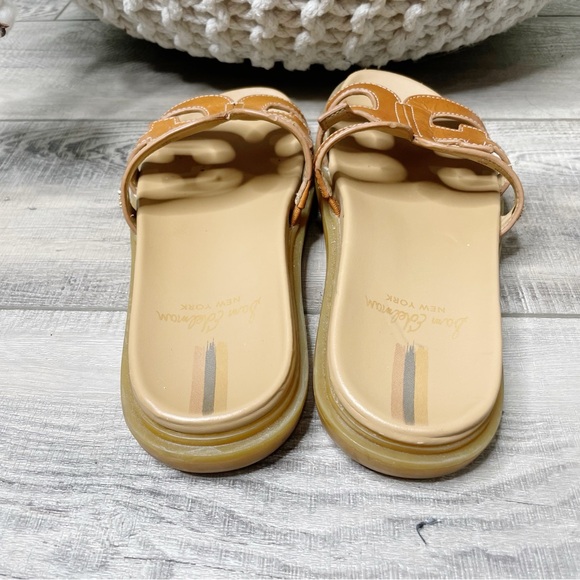 Sam Edelman Valeri Leather Cutout Slip On Comfort Sandals Cognac Size 7M - Picture 8 of 9